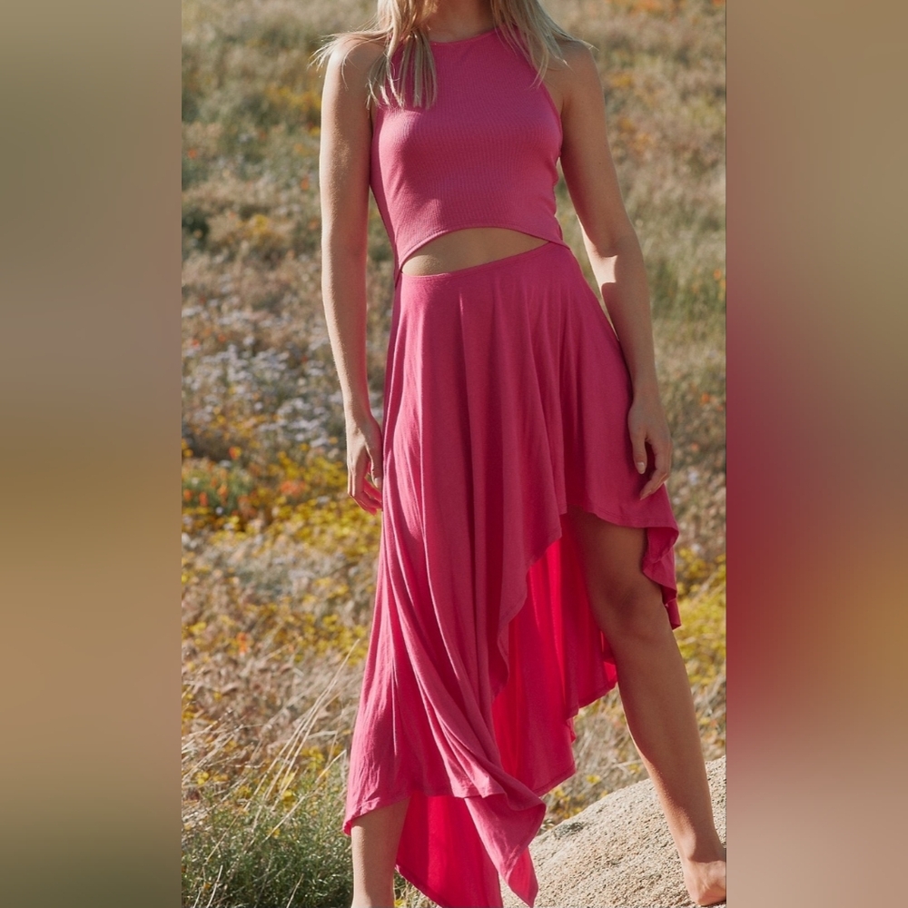 Free People Bethany Midi Pink